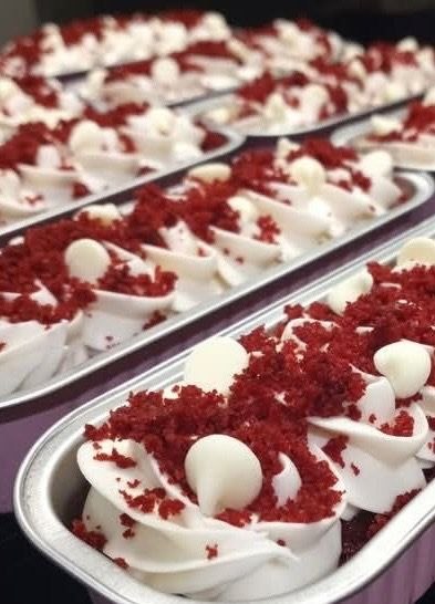 Red velvet dessert bars with cream cheese frosting